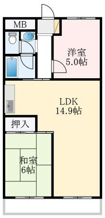 千代田グリーンハイツの物件間取画像